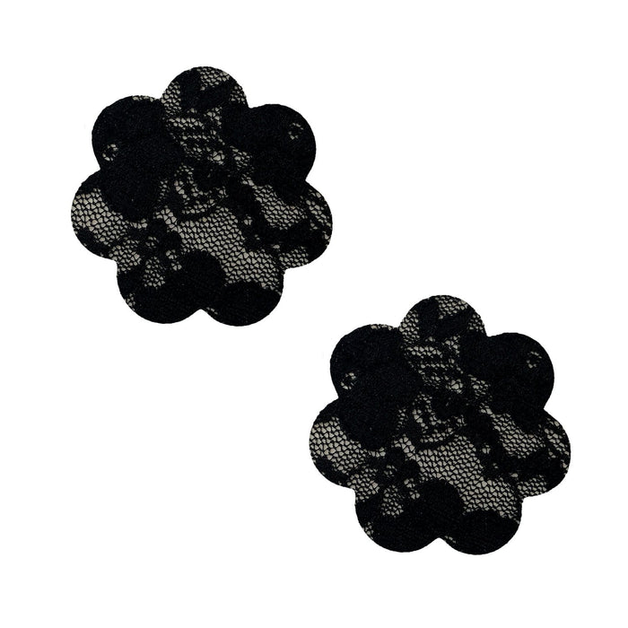 Petal Black Lace nipple Cover, Neva Nude