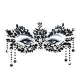 Prima Donna Black Masquerade Crystal Jewel Face Sticker
