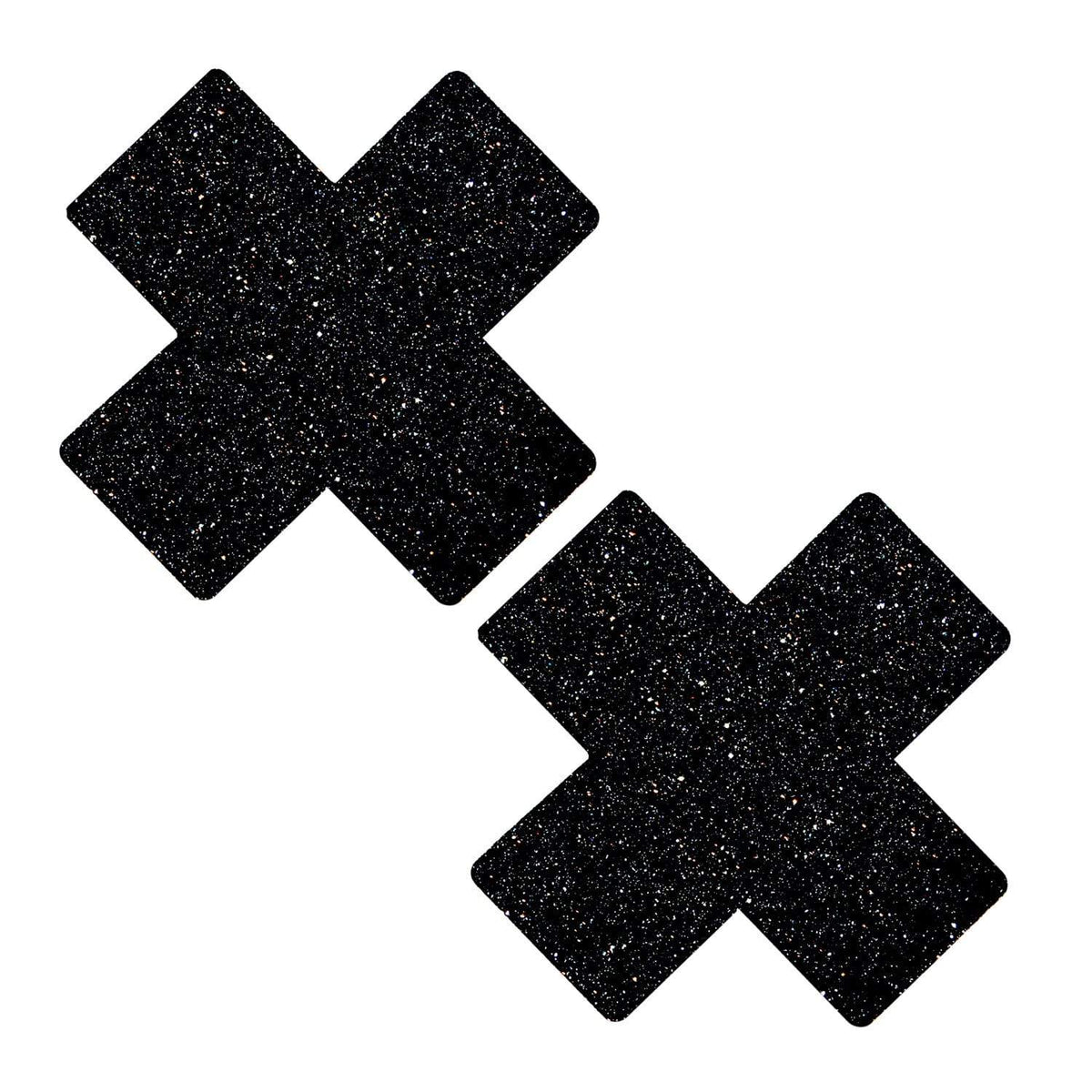 Black Malice Glitter X Nipztix Pasties, X Nipple Pasties - NevaNude