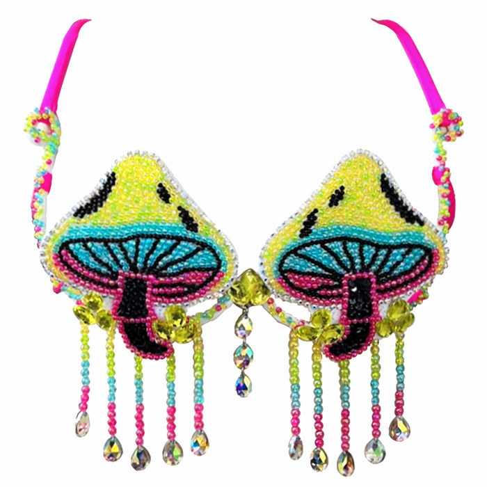 Neon Shroom Carnival Bra