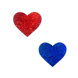 American Spirit Red Blue Flip Sequin I Heart BodiStix 6PK, Heart BodiStix - NevaNude