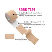 Product shot of the honey nude boob tape for lift and coverage showing the full design, color and finish