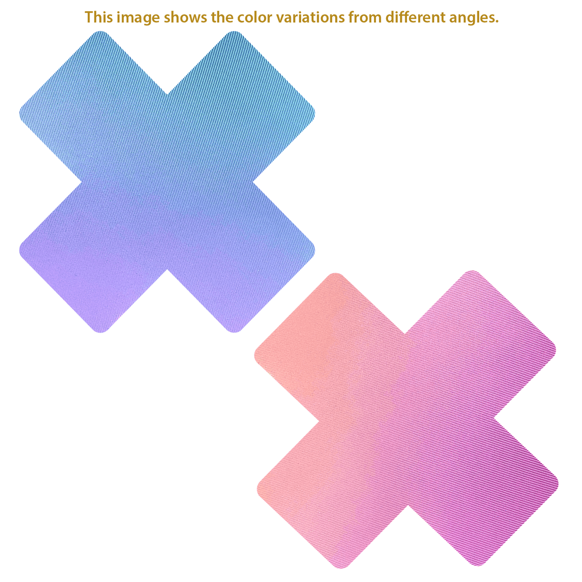 Chameleon Pastel Blue Color Changing X Factor Nipple Cover Pasties