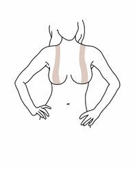 Honey nude boob tape for lift and coverage, showing the color, finish and shape of the design