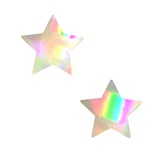 Care Bare Stare Holographic Star BodiStix 6PK, Star BodiStix - NevaNude