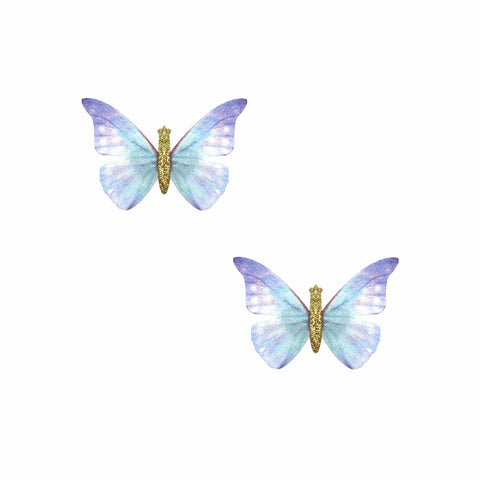 Blue Bell Butterfly Hair Clip 2 Pack