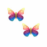 Vibrant Monarch Butterfly Hair Clip 2 Pack