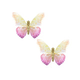 Dandelion Yellow 2 Layer Butterfly Hair Clip 2 Pack