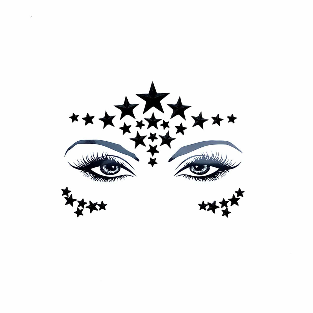 Black Star Face Jewel, Neva Nude