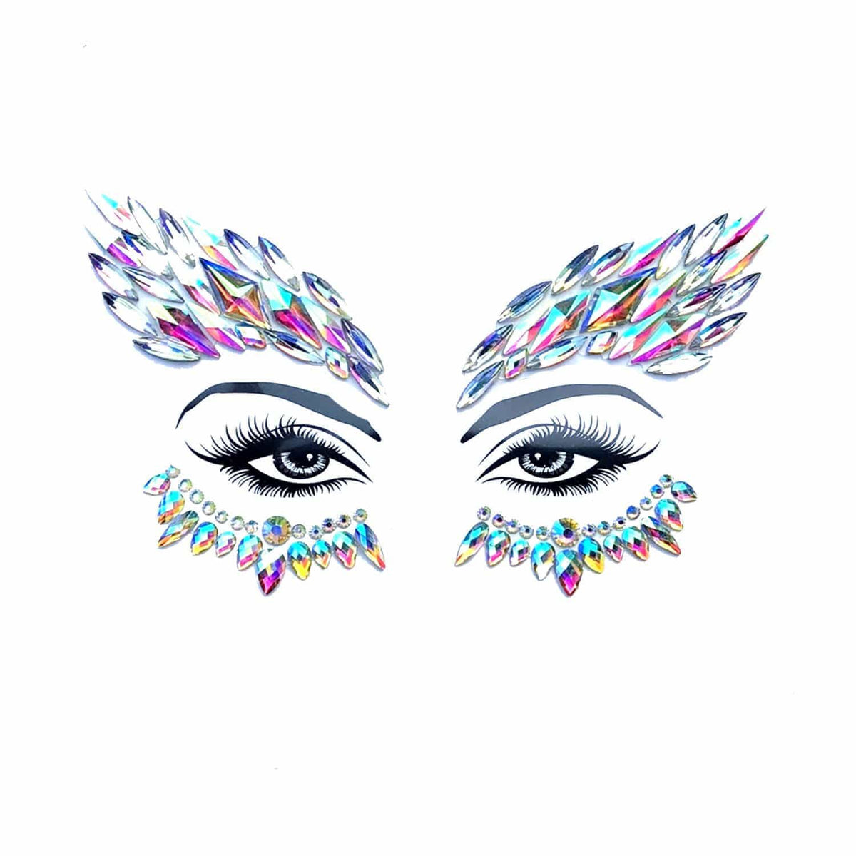 crystal body sticker, Neva Nude