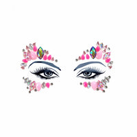Face crystals from the pastel butterfly glitter festival bundle shown on their own