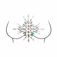 Icy crystal pasties and lunar face sticker bundle pictured alone against a plain backdrop