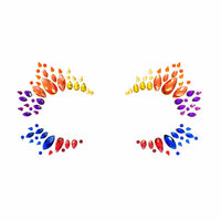 Pride jewel face sticker, Neva Nude