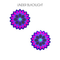 Blacklight crystal jewel nipple covers, Neva Nude