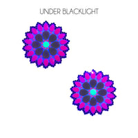 Neon Crystal UV Nipple Pastie, Neva Nude