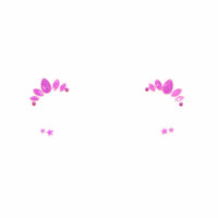 Purple crystal face sticker, Neva Nude