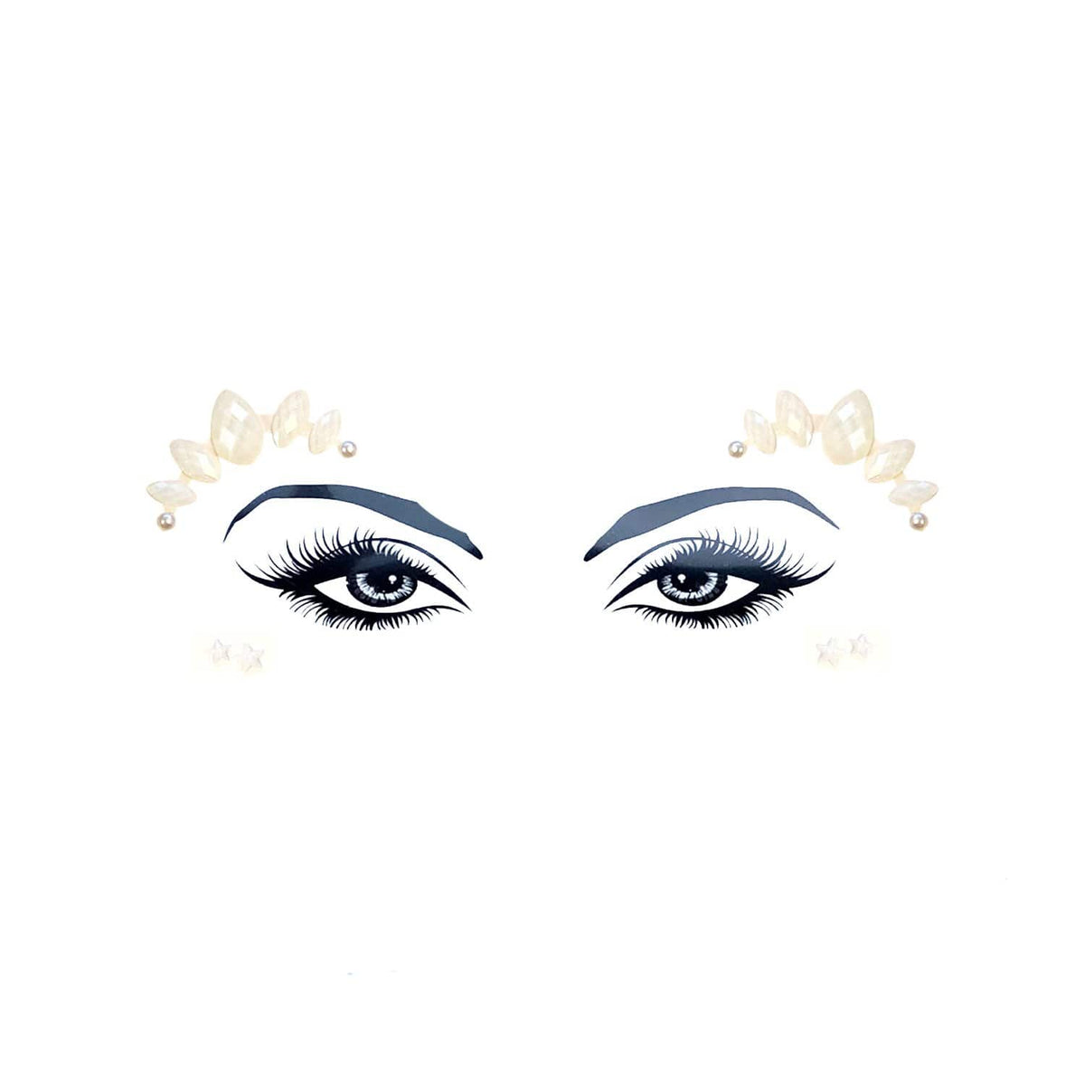 white face crystals, Neva Nude