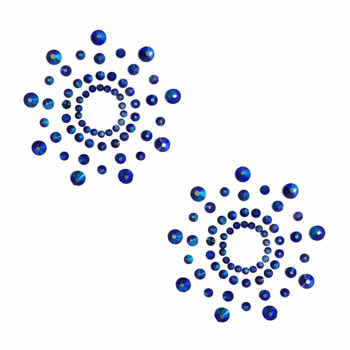 Crystals blue nipple pasties, Neva Nude