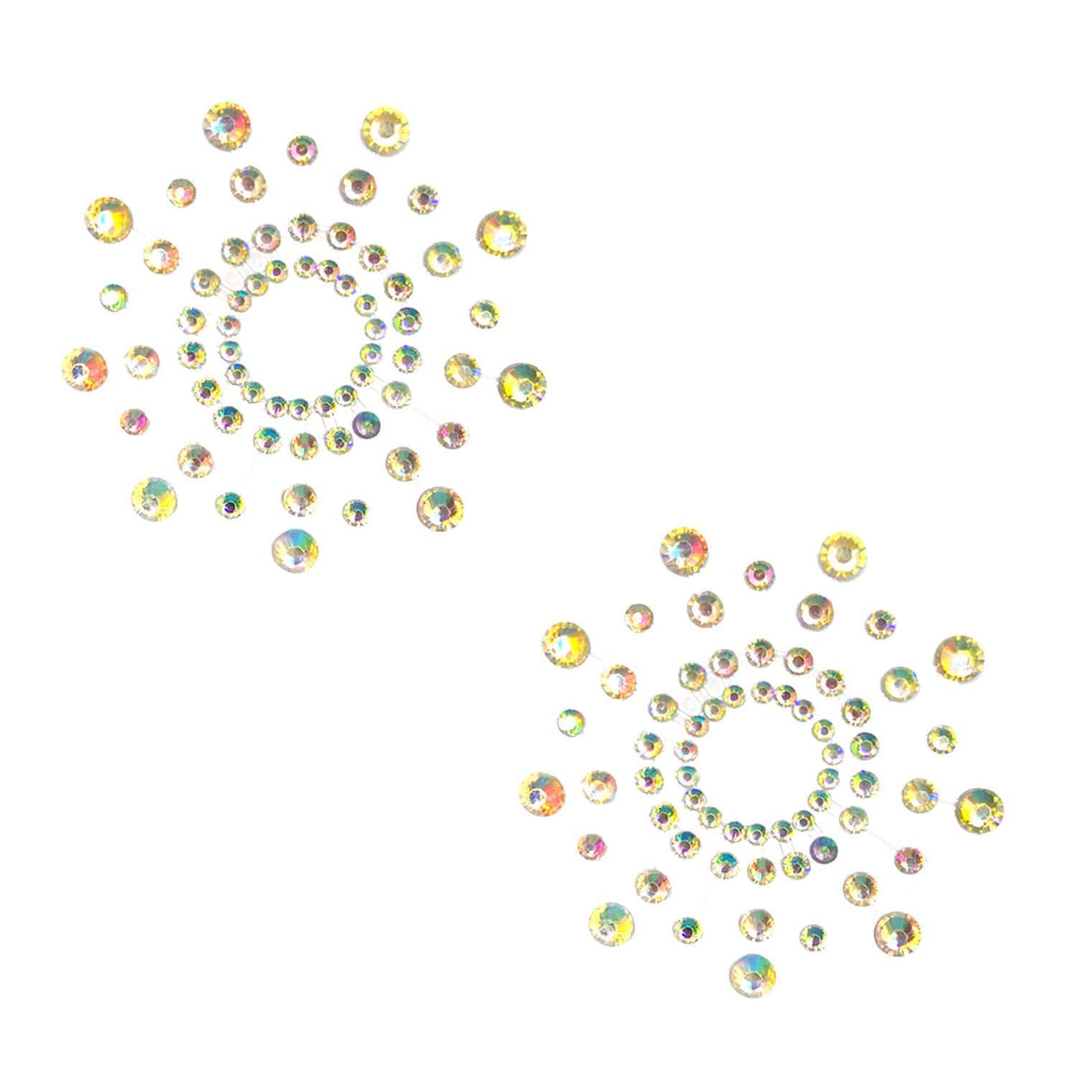 Iridescent crystal nipple pasties, Neva Nude