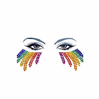 Rainbow crystal and glitter pride bundle displayed to show the full design