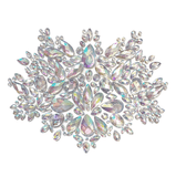 Cold As Ice Iridescent Crystal Big Jewel Body Sticker