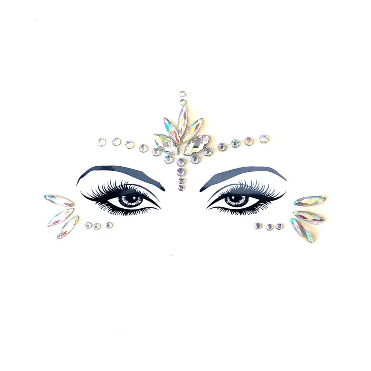 Jewel face sticker, Neva Nude