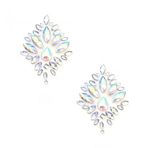 Stardust Iridescent Crystal Jewel Nipple Pasties