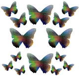 Dark Descent Holographic Butterfly Nipple Sticker Crop Top