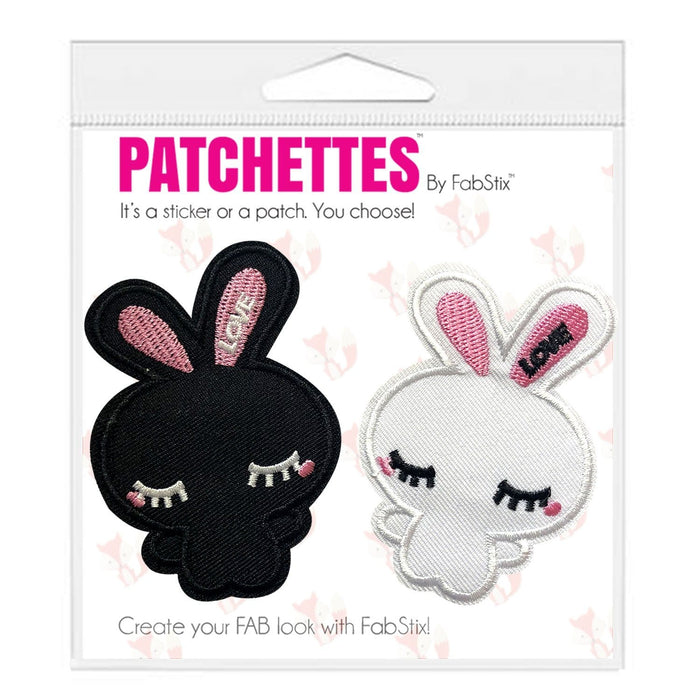 bunny iron on patch sticker, FabStix