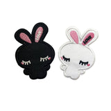 cute bunnies patch sticker, FabStix