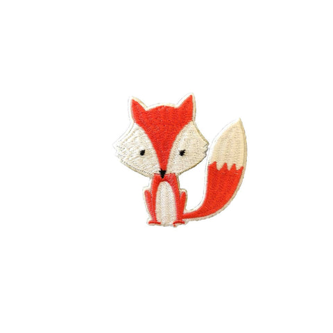 Cute fox patch and sticker, FabStix