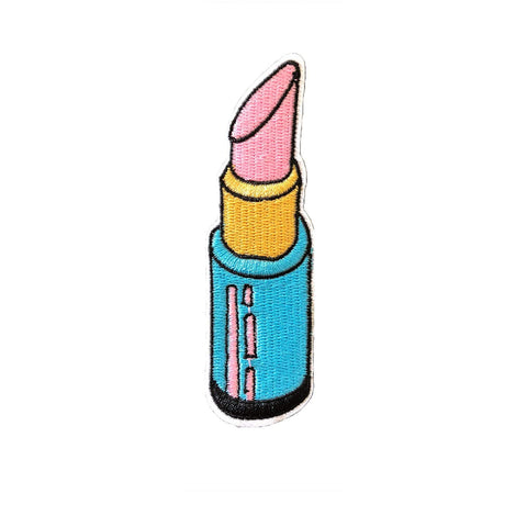 retro lipstick iron on patch, FabStix