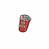 Small popcorn iron on patch sticker, FabStix