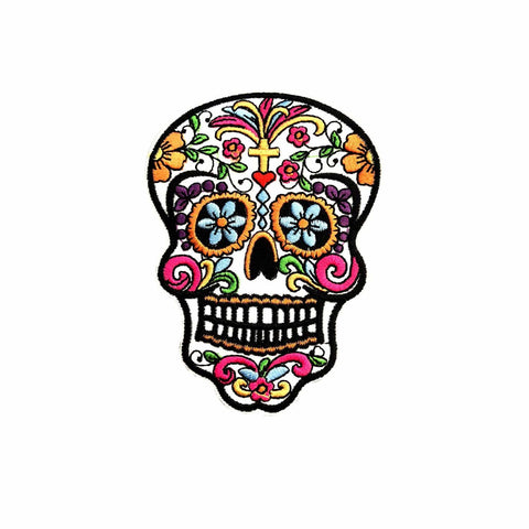 day of the dead patch sticker, FabStix