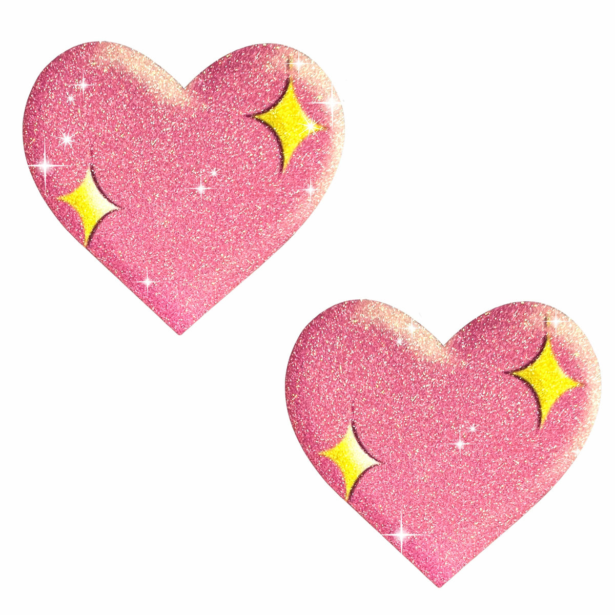 Emoji Smoochy Heart Glitter Nipple Cover Pasties
