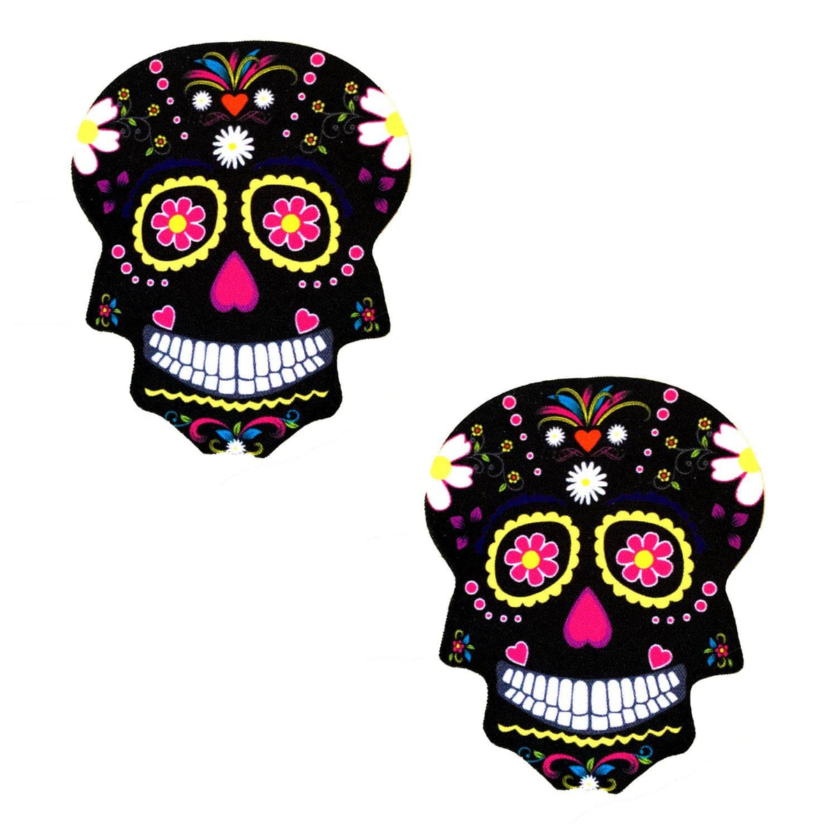 Freaking Awesome Sugar Skull Pasties, Halloween Nipple Pasties - NevaNude