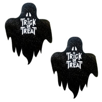 Freaking Awesome Glitter Blacklight Trick Or Treat Nipztix, Halloween Nipple Pasties - NevaNude