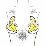 Big Banana Blacklight Glitter Nipple Cover Pasties