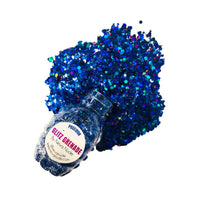Deep Blue Glitter Glitz Grenade, Neva Nude