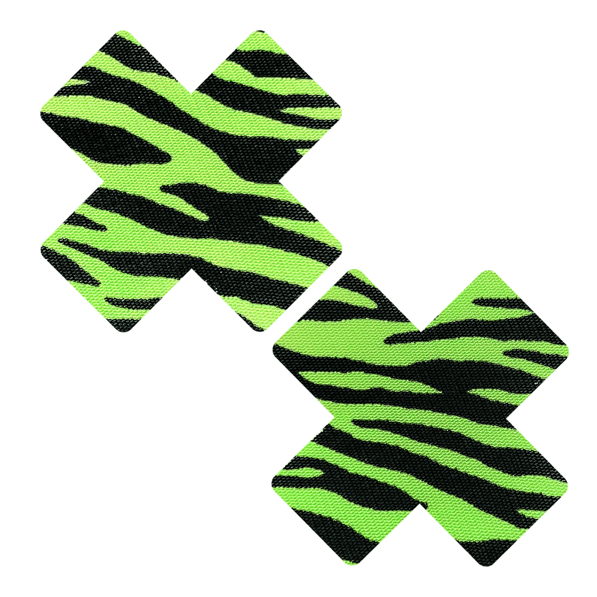 Rad Zeebs Neon Green Blacklight X Factor Nipple Cover Pasties