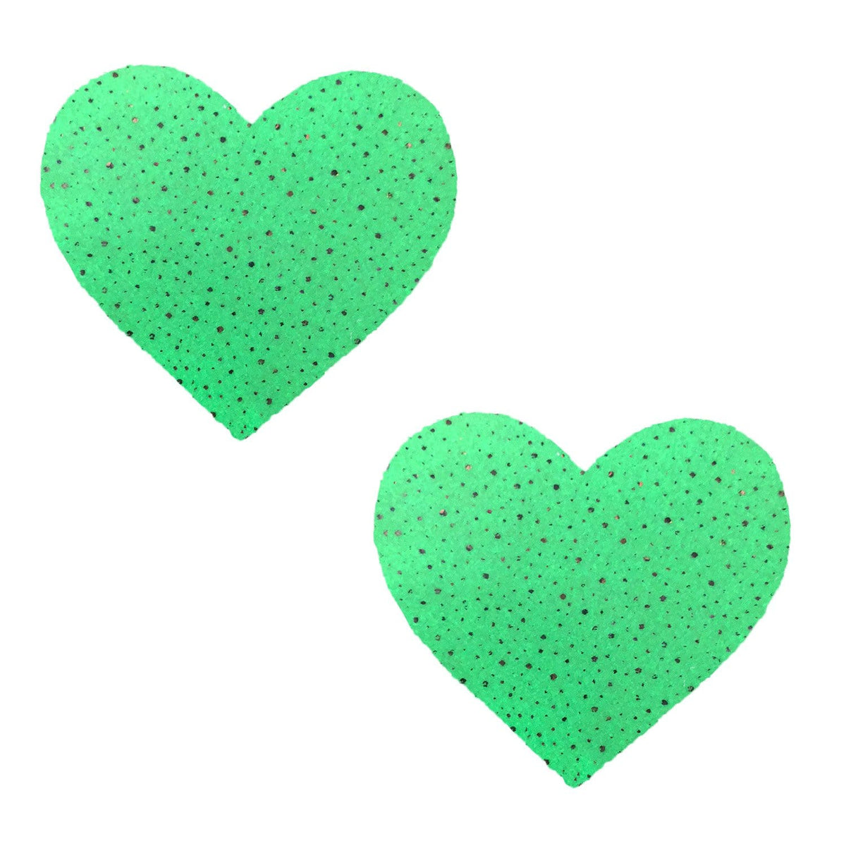 Glow Supernova Holographic Twinkle I Heart U Pasties, Heart Nipple Pasties - NevaNude