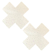 Glow Supernova Holographic Twinkle X Factor Pasties, X Nipple Pasties - NevaNude