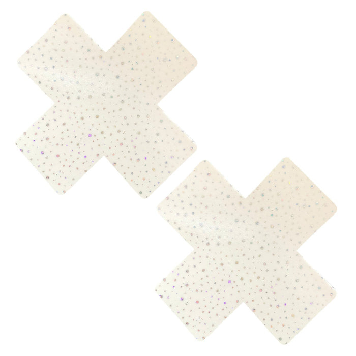Glow Supernova Holographic Twinkle X Factor Pasties, X Nipple Pasties - NevaNude