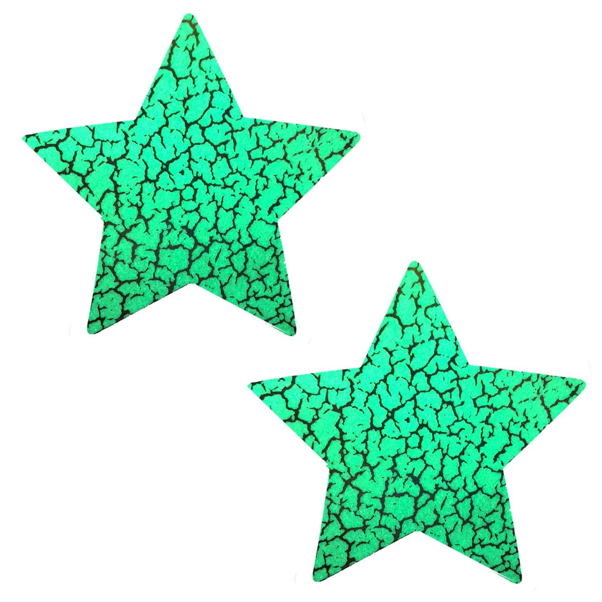 Glow Dark Synaptic Storm Holographic Starry Nights Pasties, Star Pasties - NevaNude