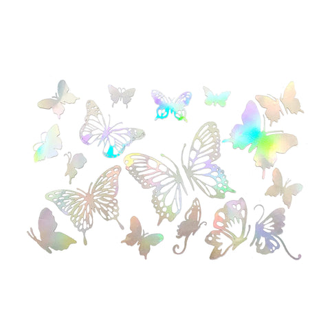 Holographic Butterfly Garden HOLOstix Face and Body Stickers