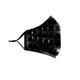 Darth Gleamous Black Jewel Face Masks With Filter Pocket & Adjustable Ear Loops