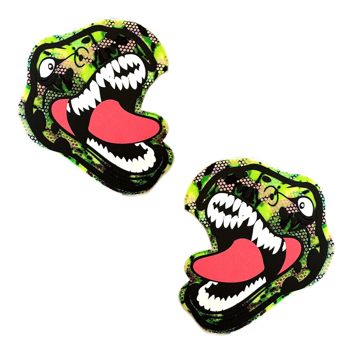 JurasSICK Park Sexy TRexy 2.0 Green and Black UV Nipple Cover Pasties