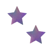 Iridescent star nipple rave pasties, Neva Nude