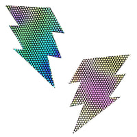 Liquid Party Holographic Storm Surge Bolt Pasties, Bolt Pasties - NevaNude