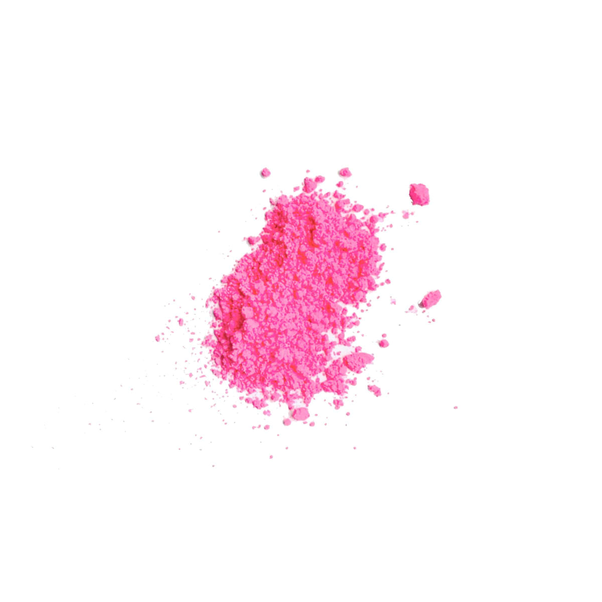 Neon pink UV loose pigment eyeshadow in a hot electric shade